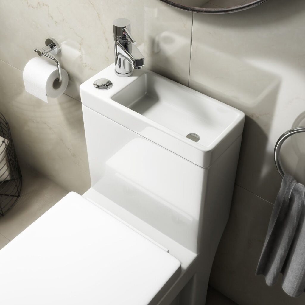 PlumbWorld - 2 In 1 Toilet Basin ComboThe luxury winner of the toilet With Sink on Top options